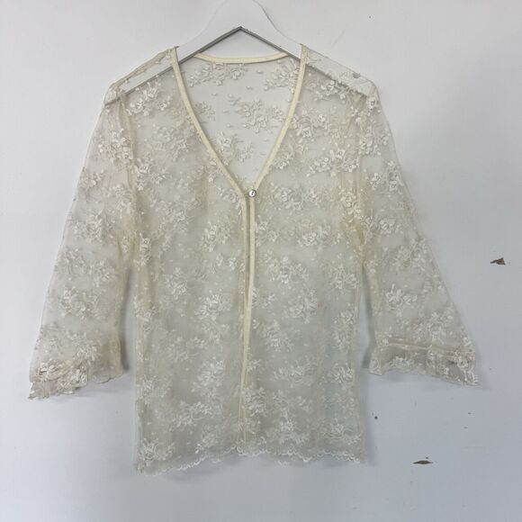 Ivory Lace Overlay Dress 2pc. Fairy Vintage Wedding By Rabbit Designs Misses 16 - Picture 9 of 16